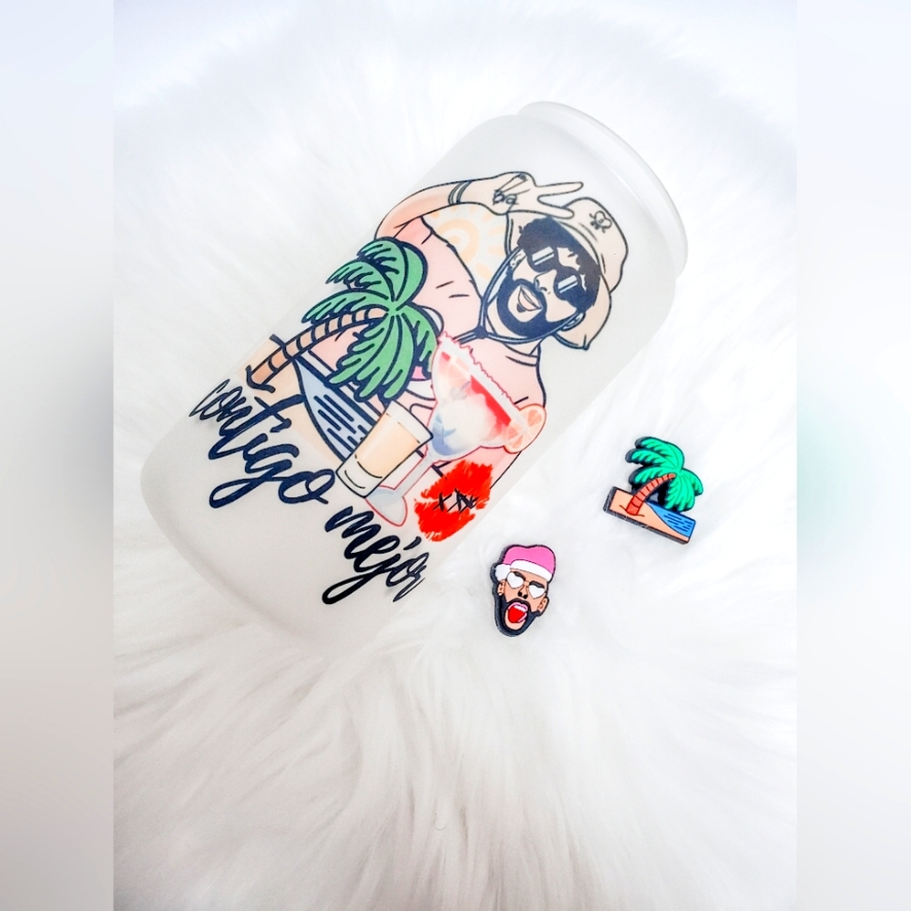 La Playa Glass Can Cup